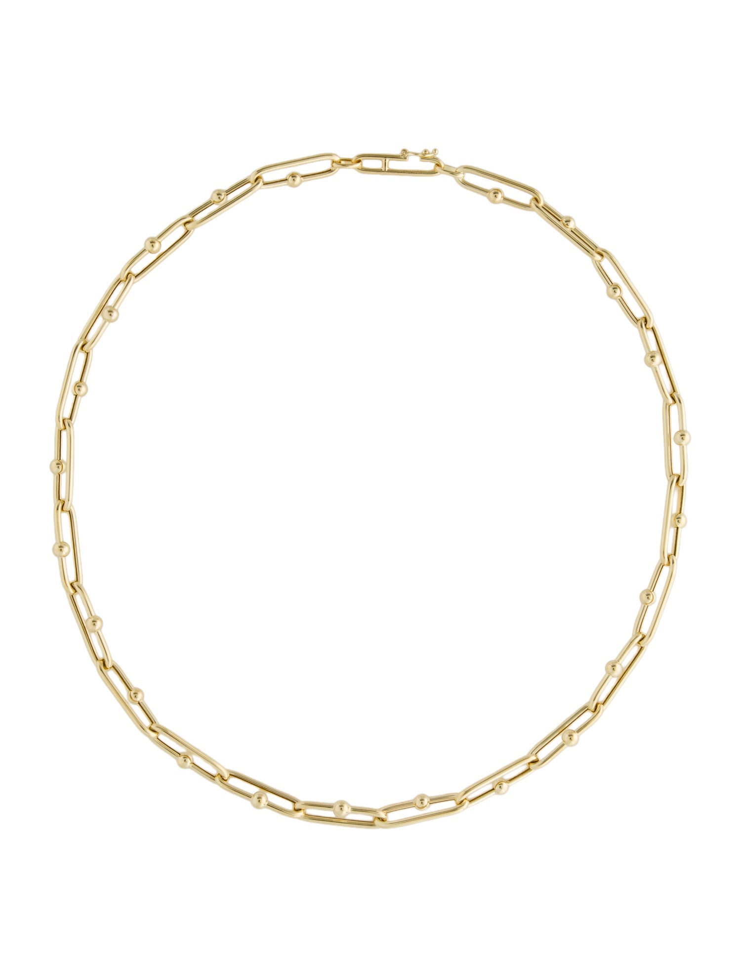 Necklace 14K Elongated Jax Link Chain Necklace