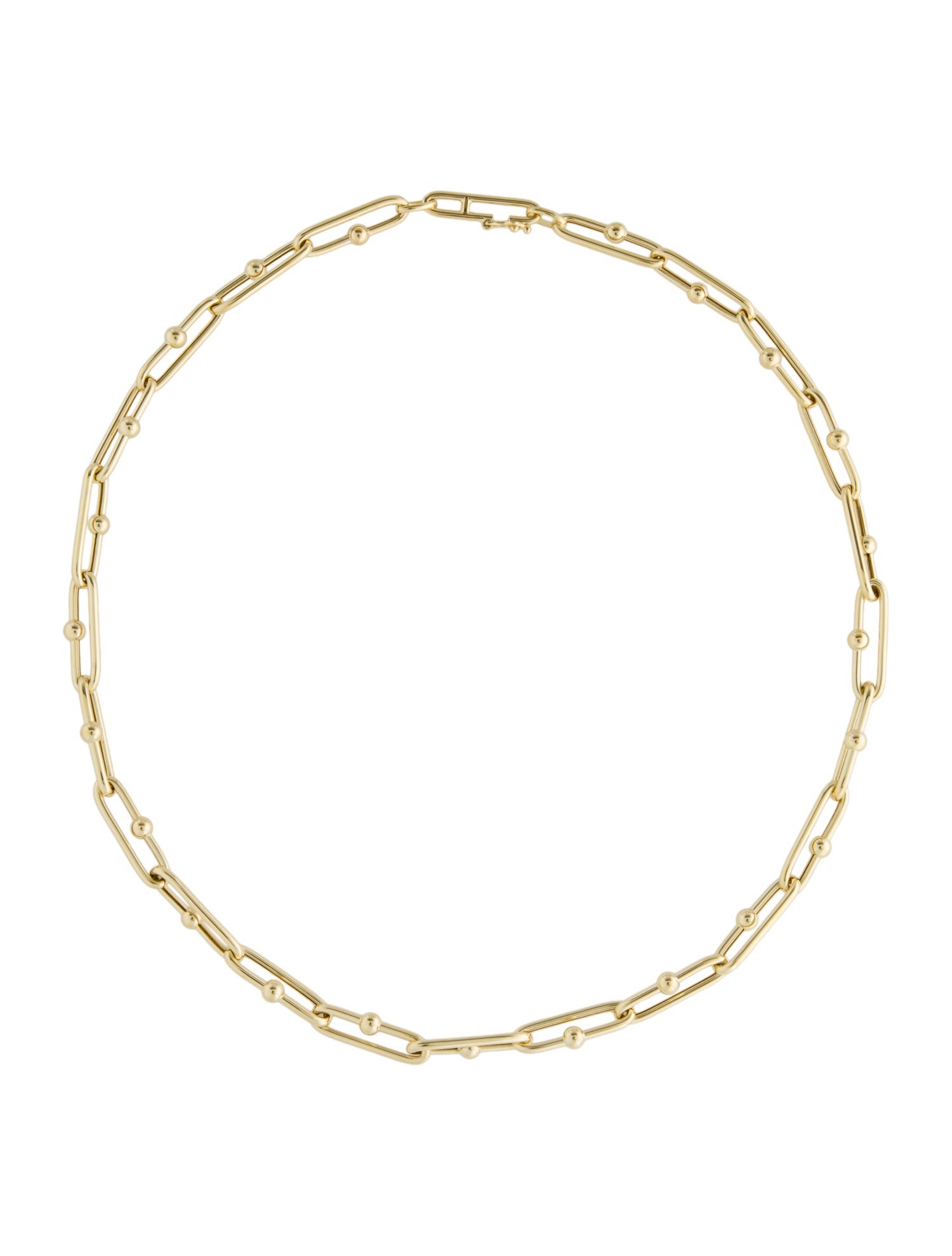 Necklace 14K Elongated Jax Link Chain Necklace