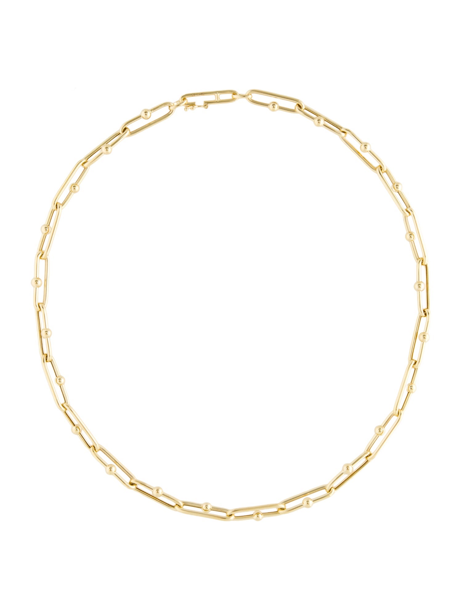 Necklace 14K Elongated Jax Link Chain Necklace