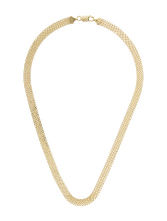 Necklace 14K Mesh Chain Necklace