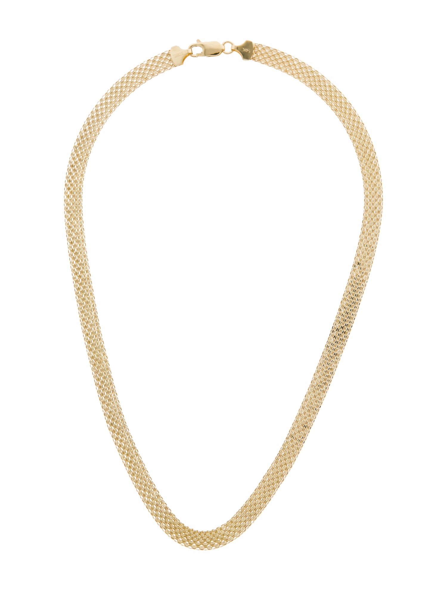 Necklace 14K Mesh Chain Necklace