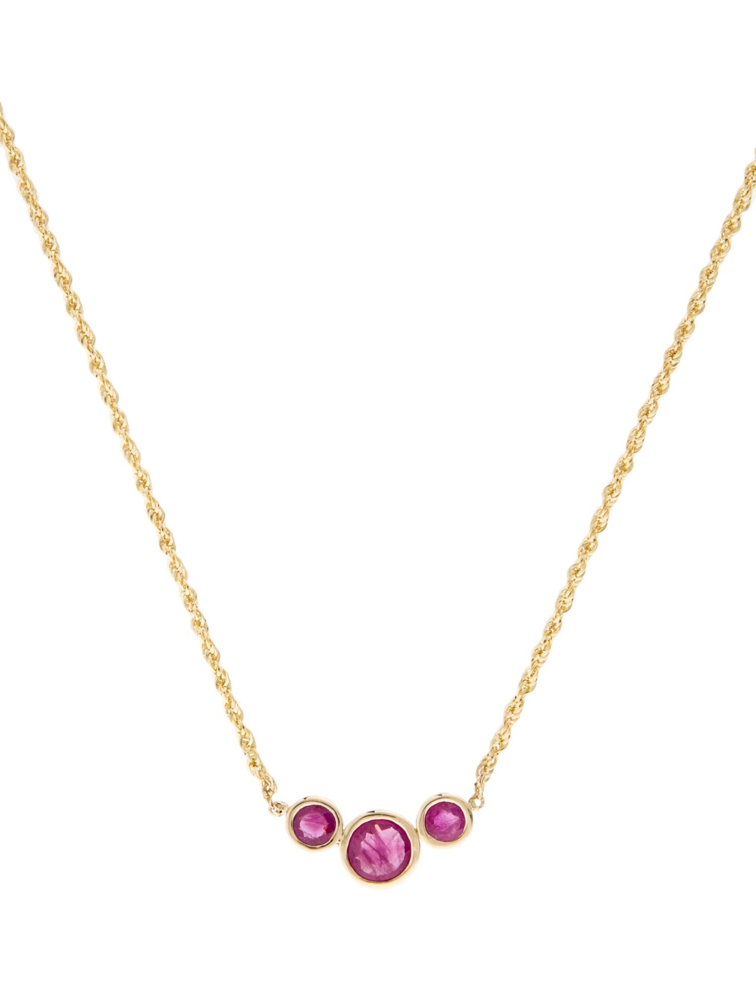 Necklace 14K 1.03ctw Ruby Pendant