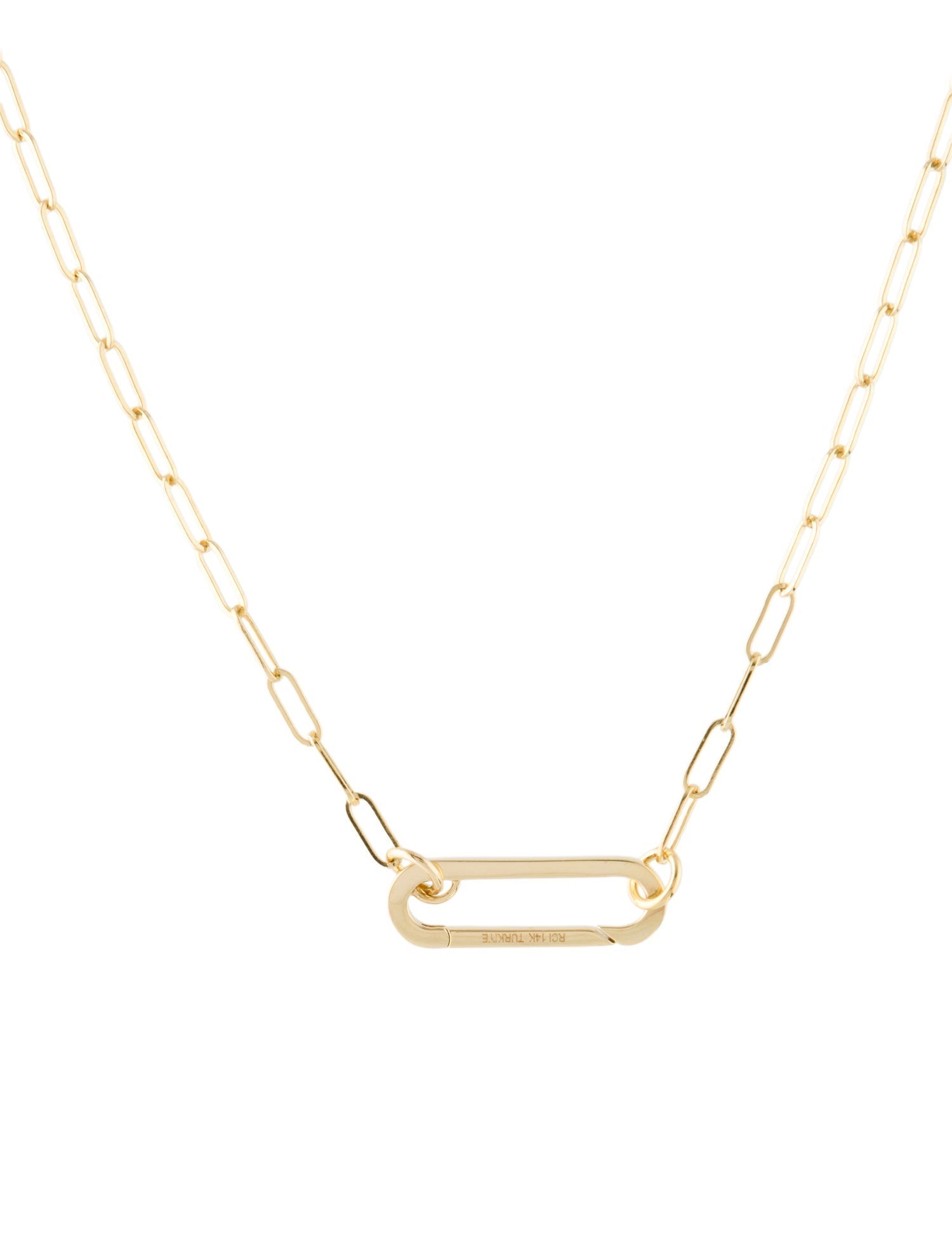 Necklace 14K Paperclip Chain Necklace