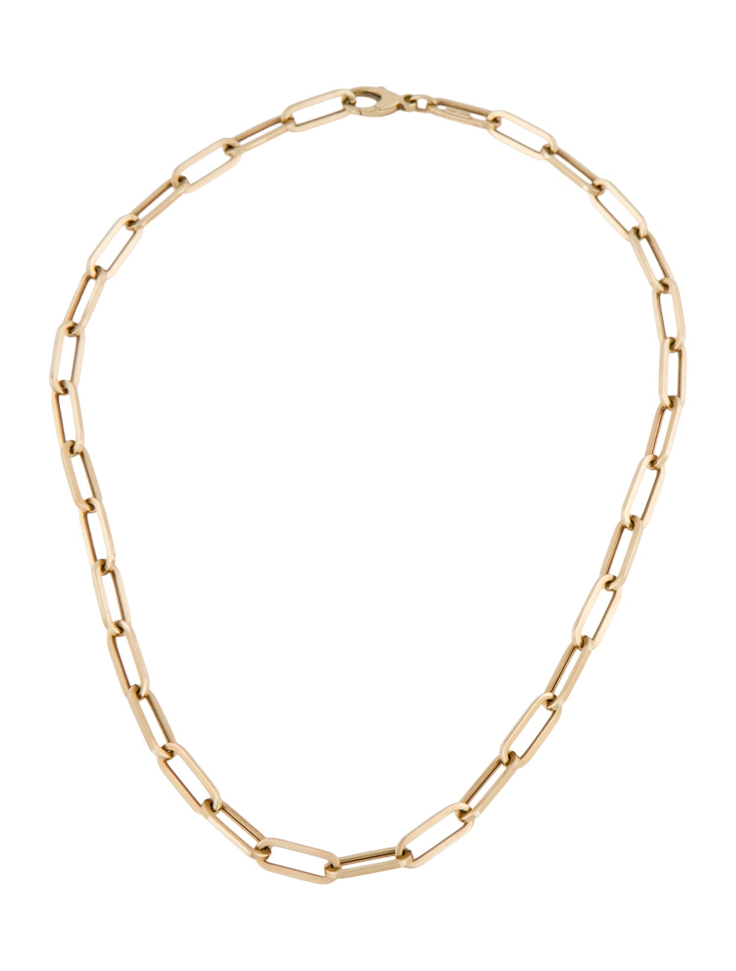 Necklace 14K Paperclip Chain Necklace