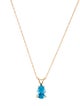 Necklace 14K Topaz Pendant Necklace
