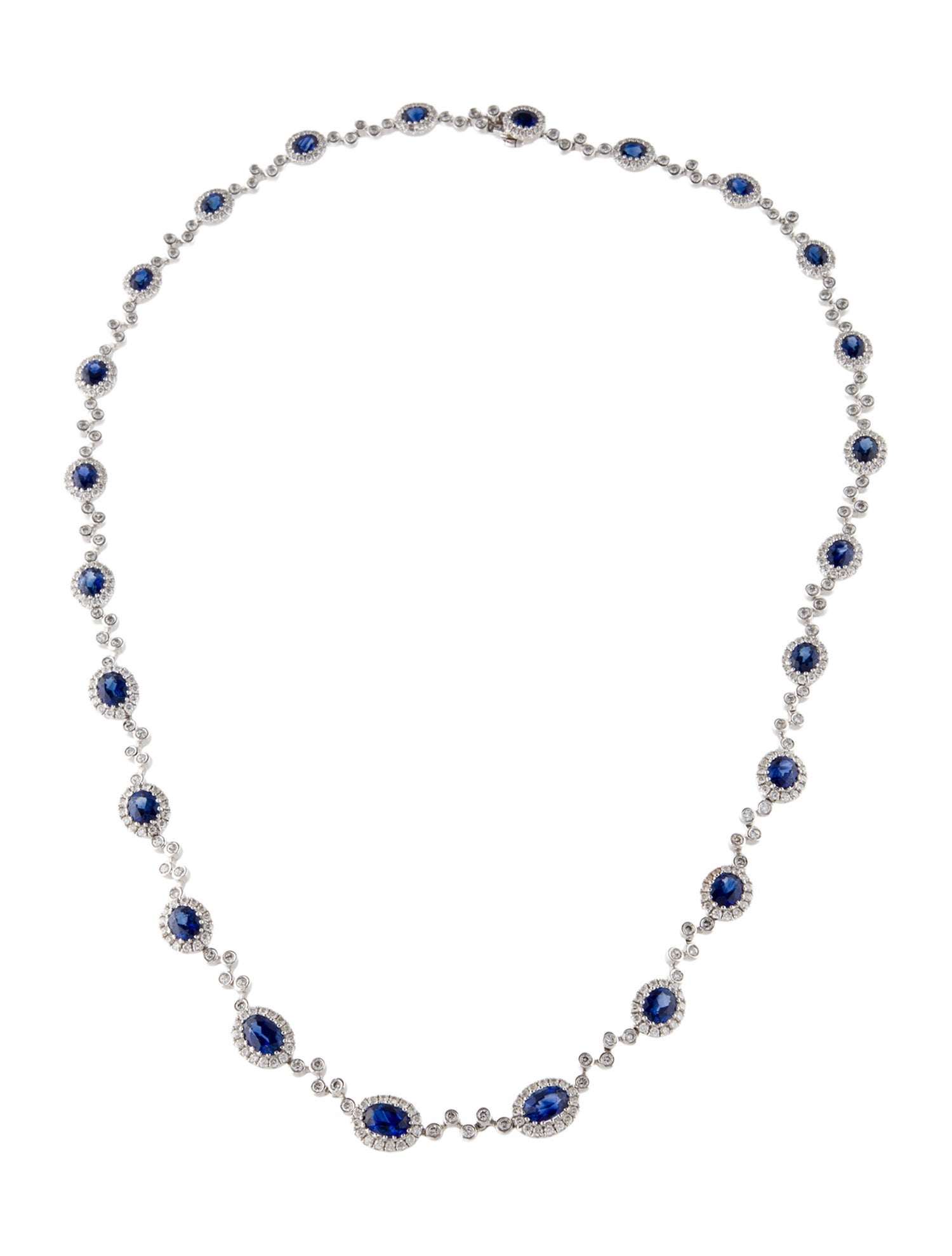 Necklace 18K Sapphire & Diamond Collar