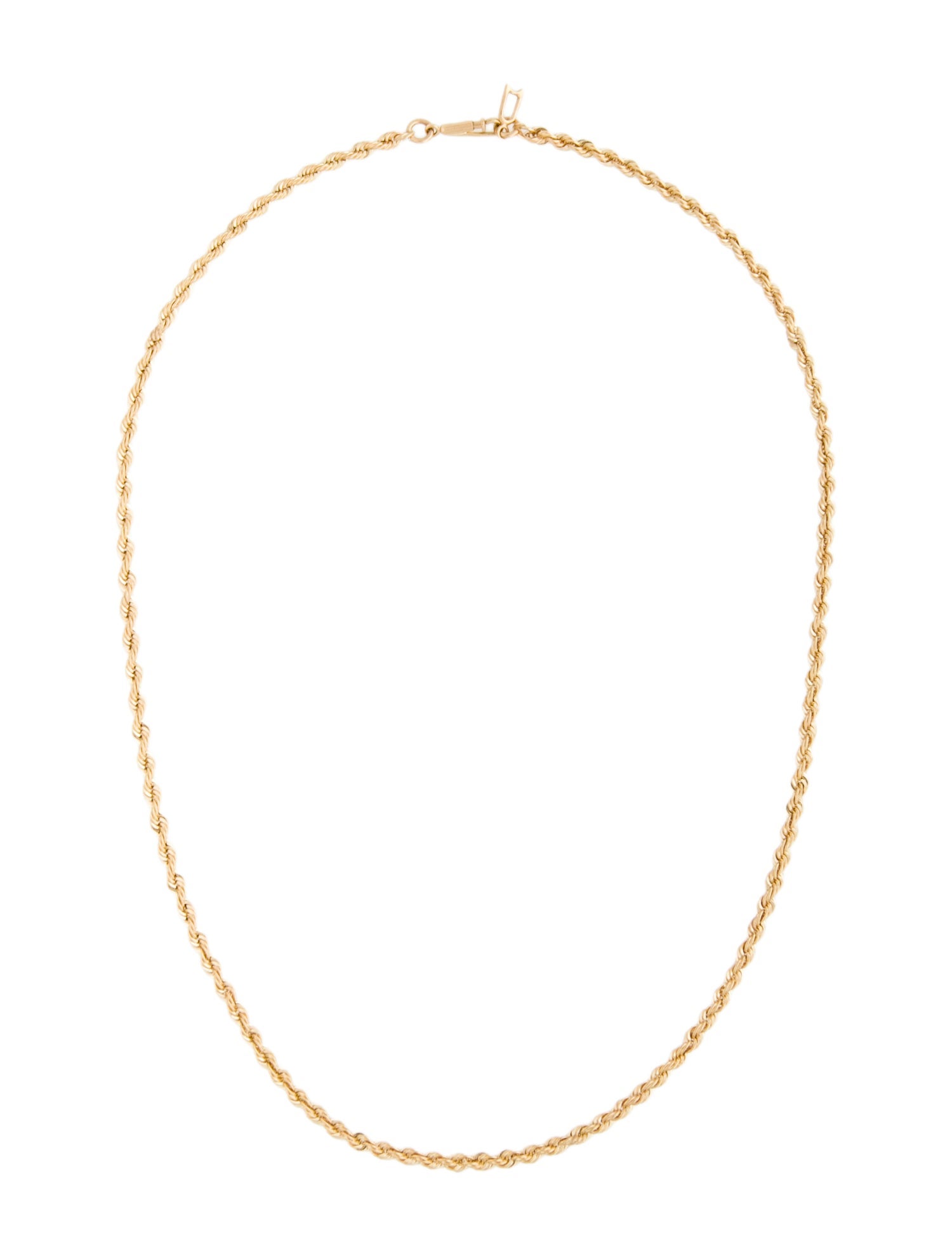 Necklace 14K Rope Chain Necklace