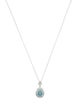 Necklace 14K 3.21ctw Lab-Grown Diamond Halo Pendant Necklace