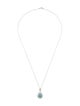 Necklace 14K 3.21ctw Lab-Grown Diamond Halo Pendant Necklace