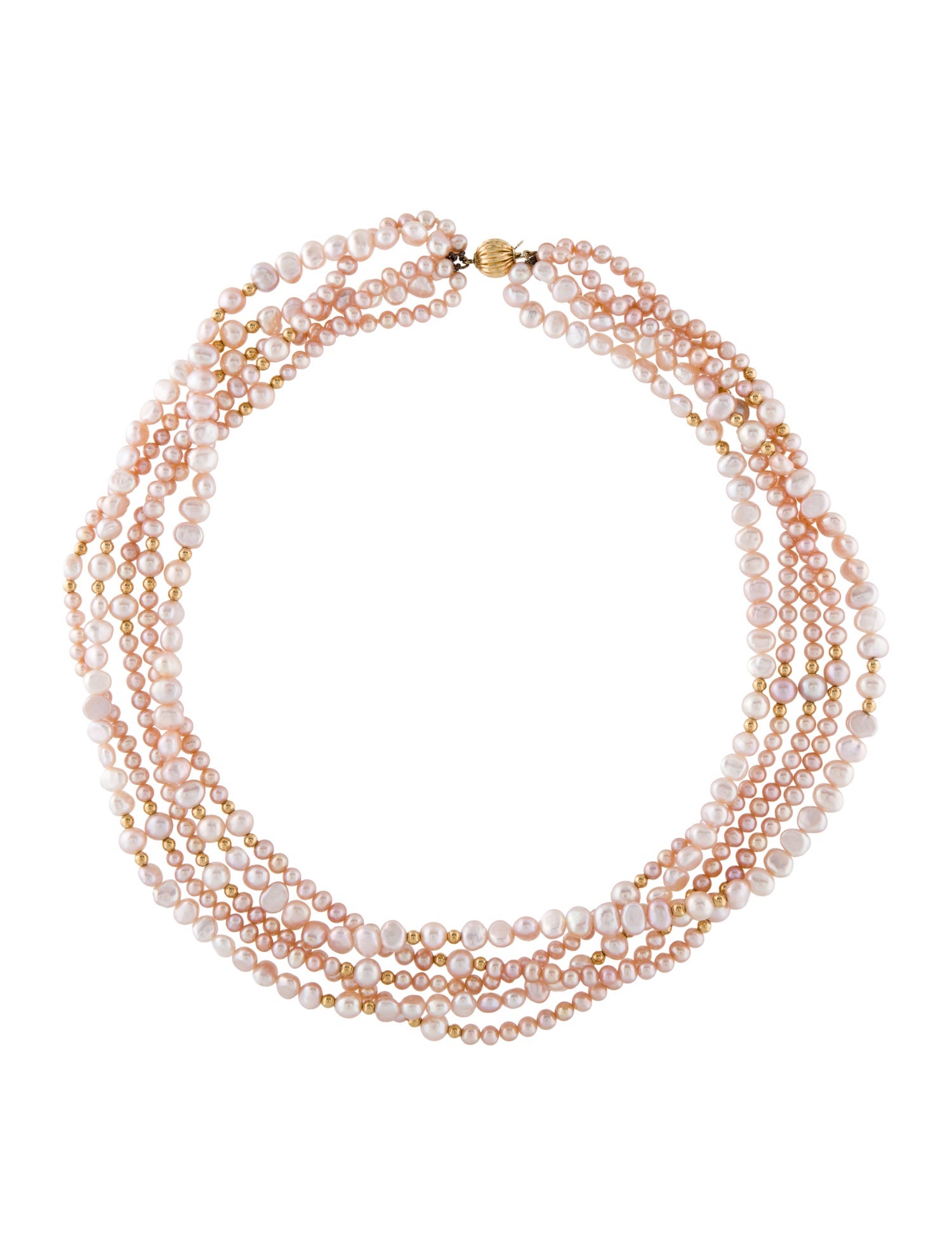 Necklace 14K Pearl Multistrand