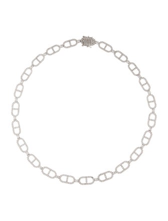 Necklace 14K 8.62ctw Diamond Chain Link Necklace