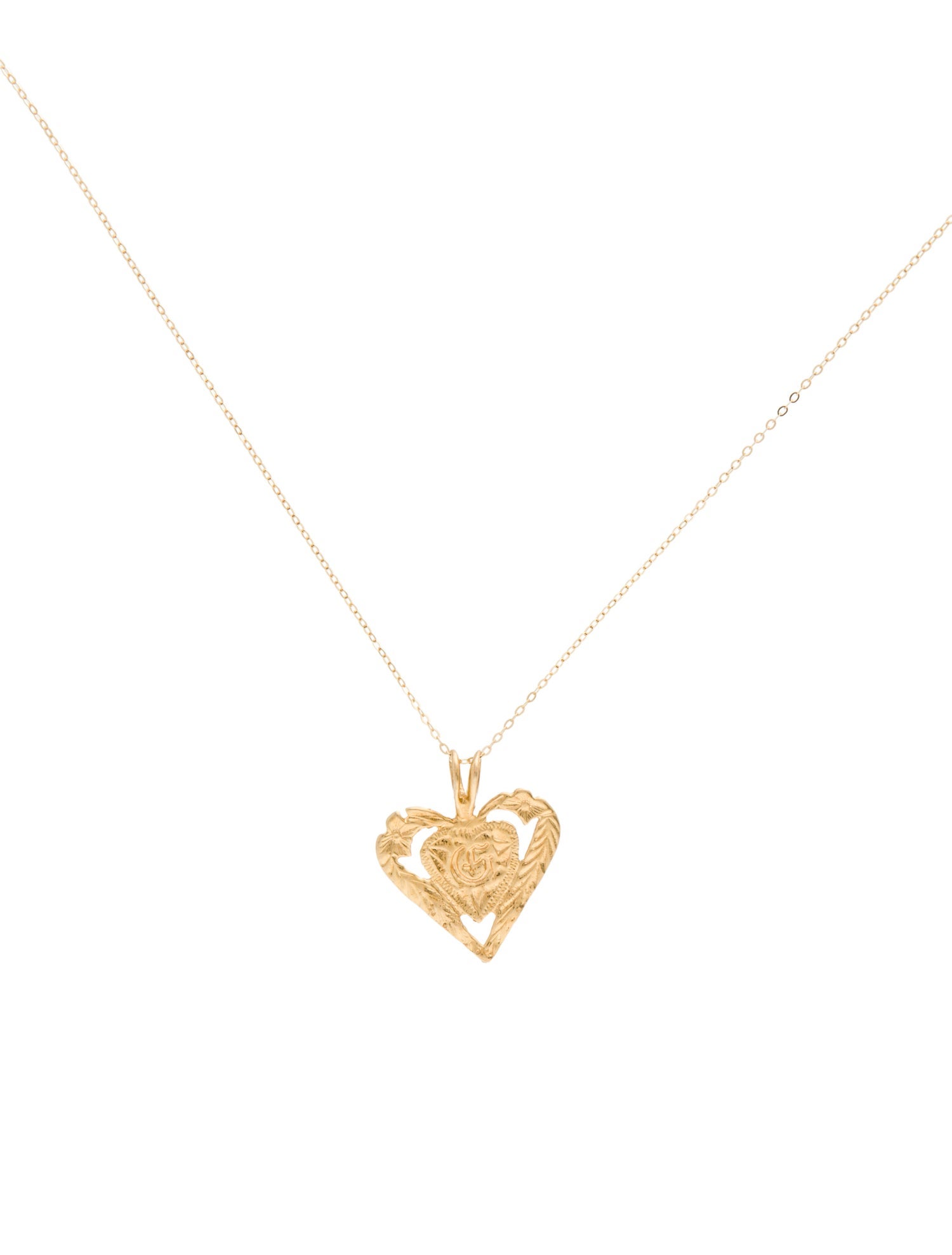 Necklace 14K Heart Pendant Necklace