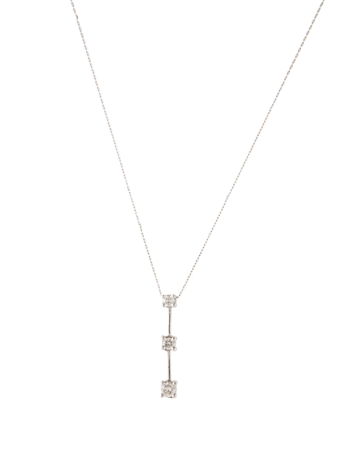 Necklace 14K Diamond Drop Pendant