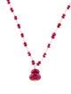 Necklace Faye Kim 18K Fracture Filled Ruby Beaded Pendant Necklace