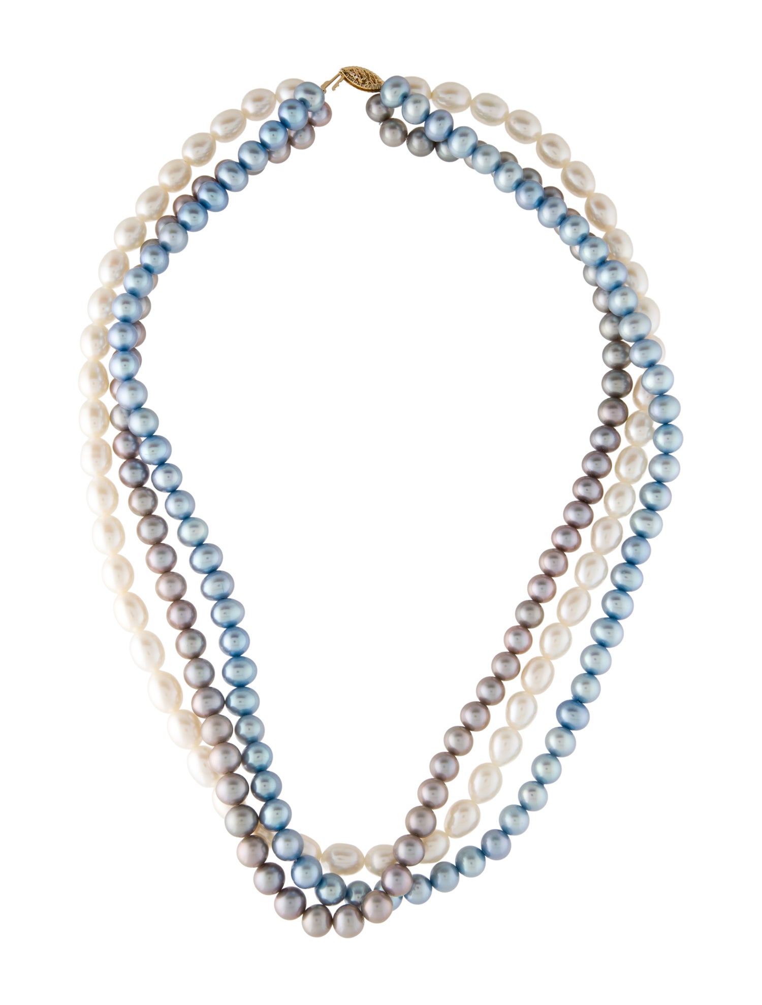 Necklace 14K Pearl Bead Strand Necklace