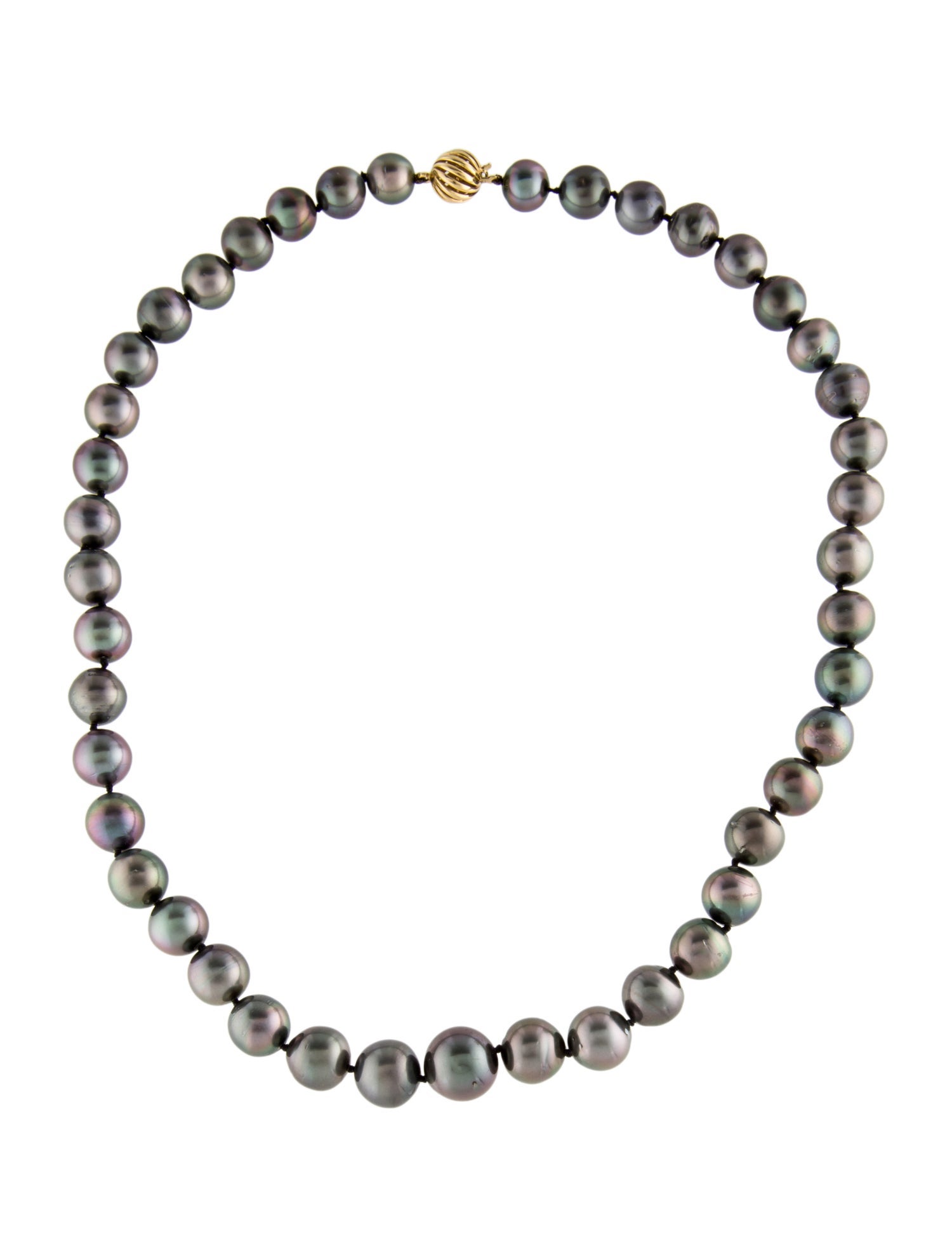 Necklace 18K Pearl Graduated Strand Necklace