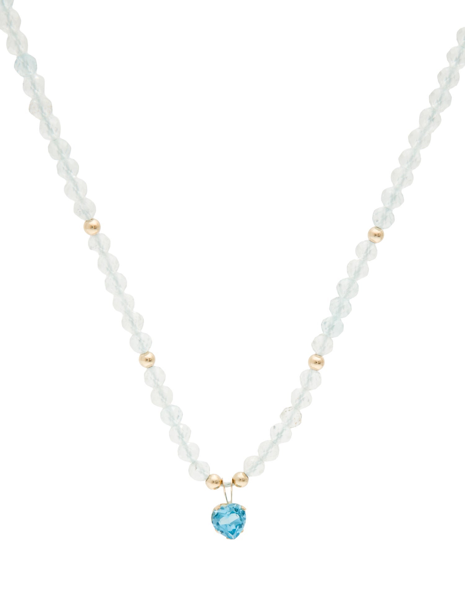 Necklace 14K Topaz Pendant Necklace