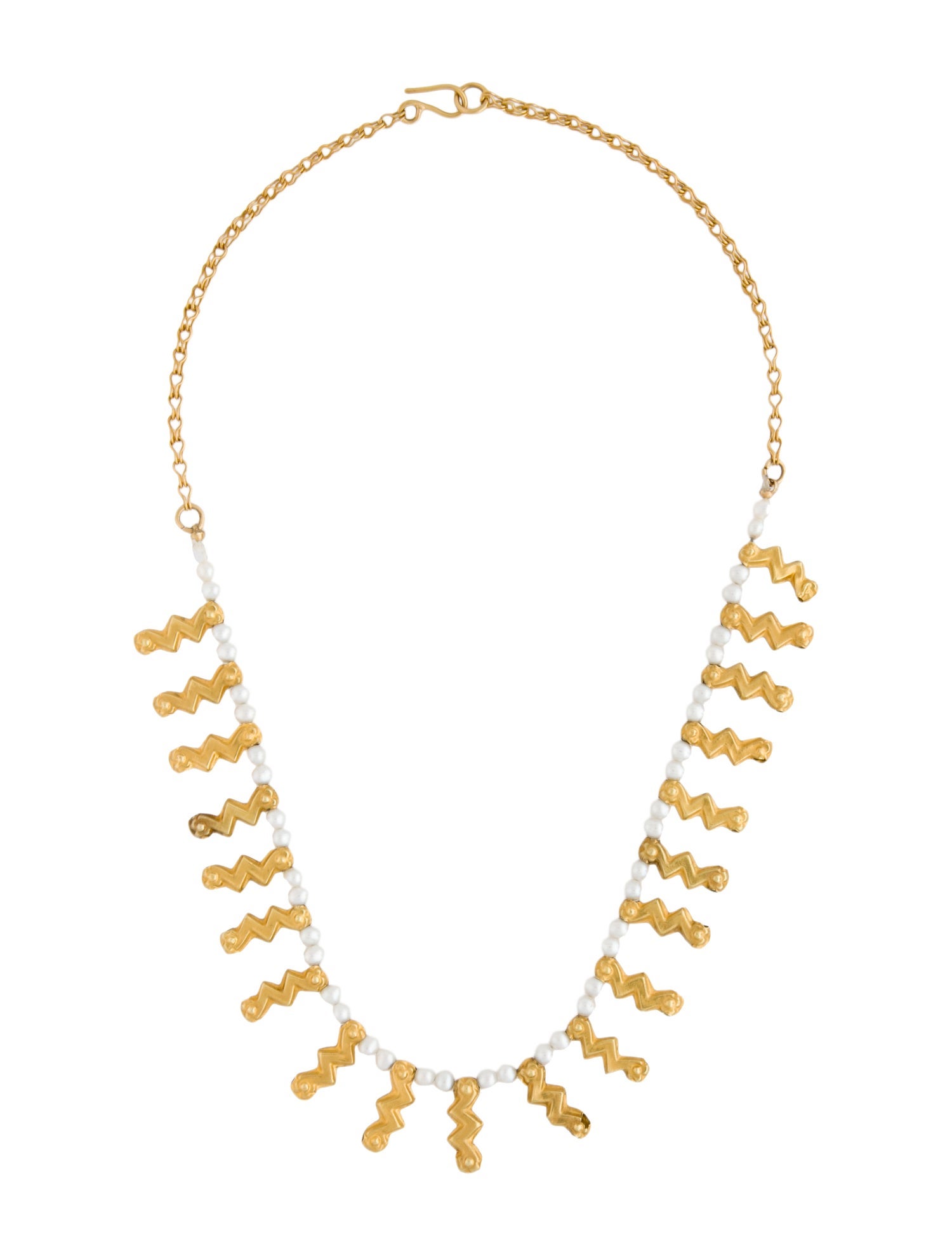 Necklace 20K Pearl Station