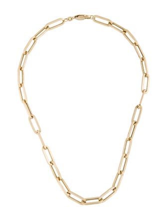 Necklace 14K Paperclip Link Chain Necklace