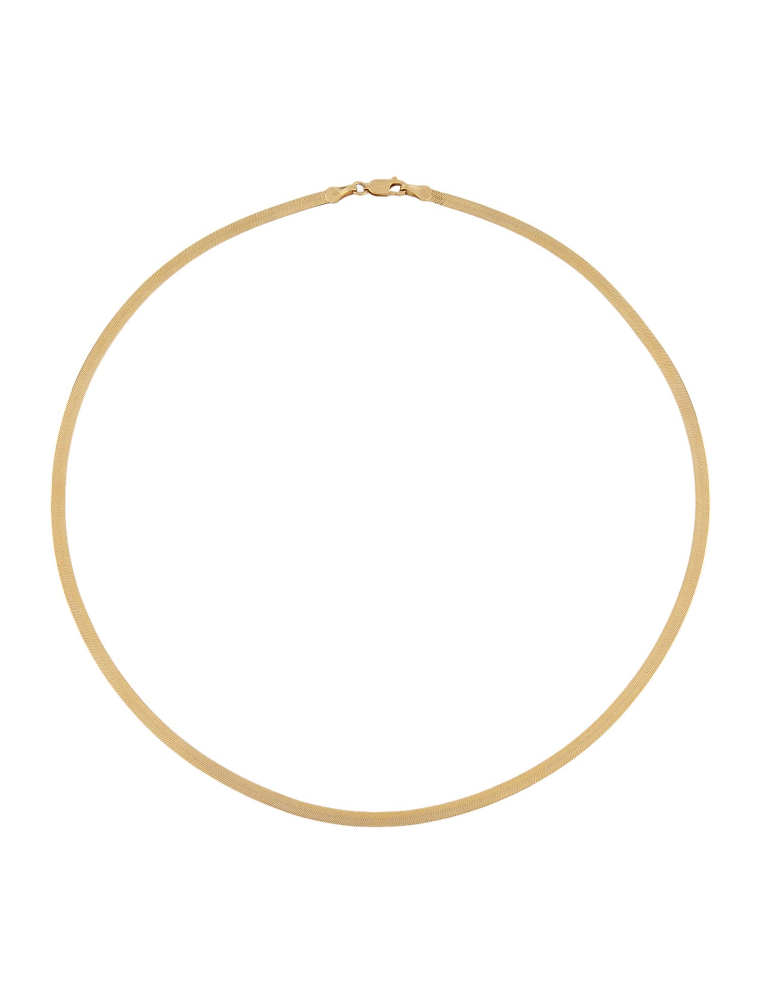 Necklace 14K Flat Snake Chain Necklace