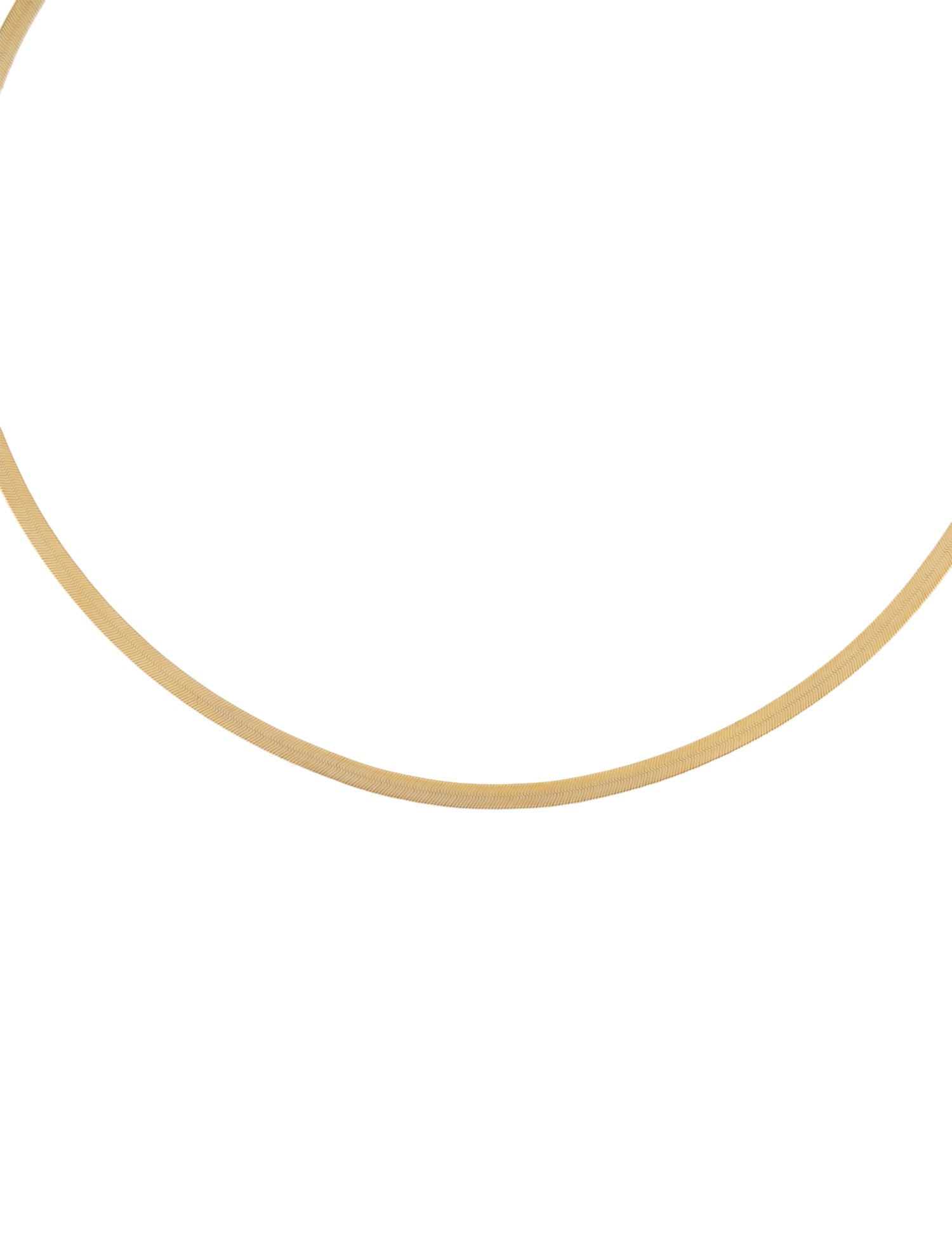 Necklace 14K Flat Snake Chain Necklace