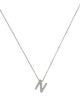 KC Designs 14K Diamond Block Initial 'N' Pendant Necklace