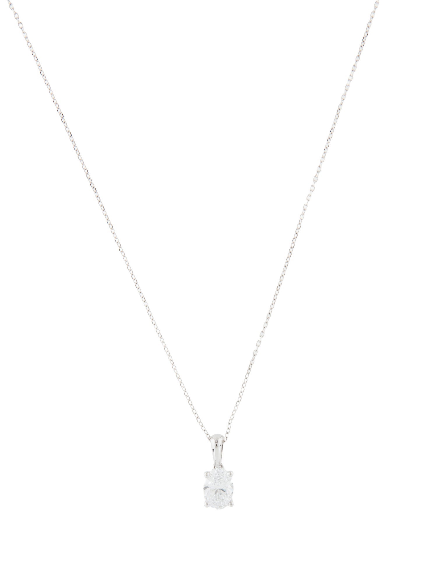 Necklace 14K 1.00ct Lab-Grown Diamond Pendant Necklace