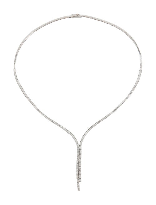Necklace 18K 1.14ctw Diamond Lariat Necklace