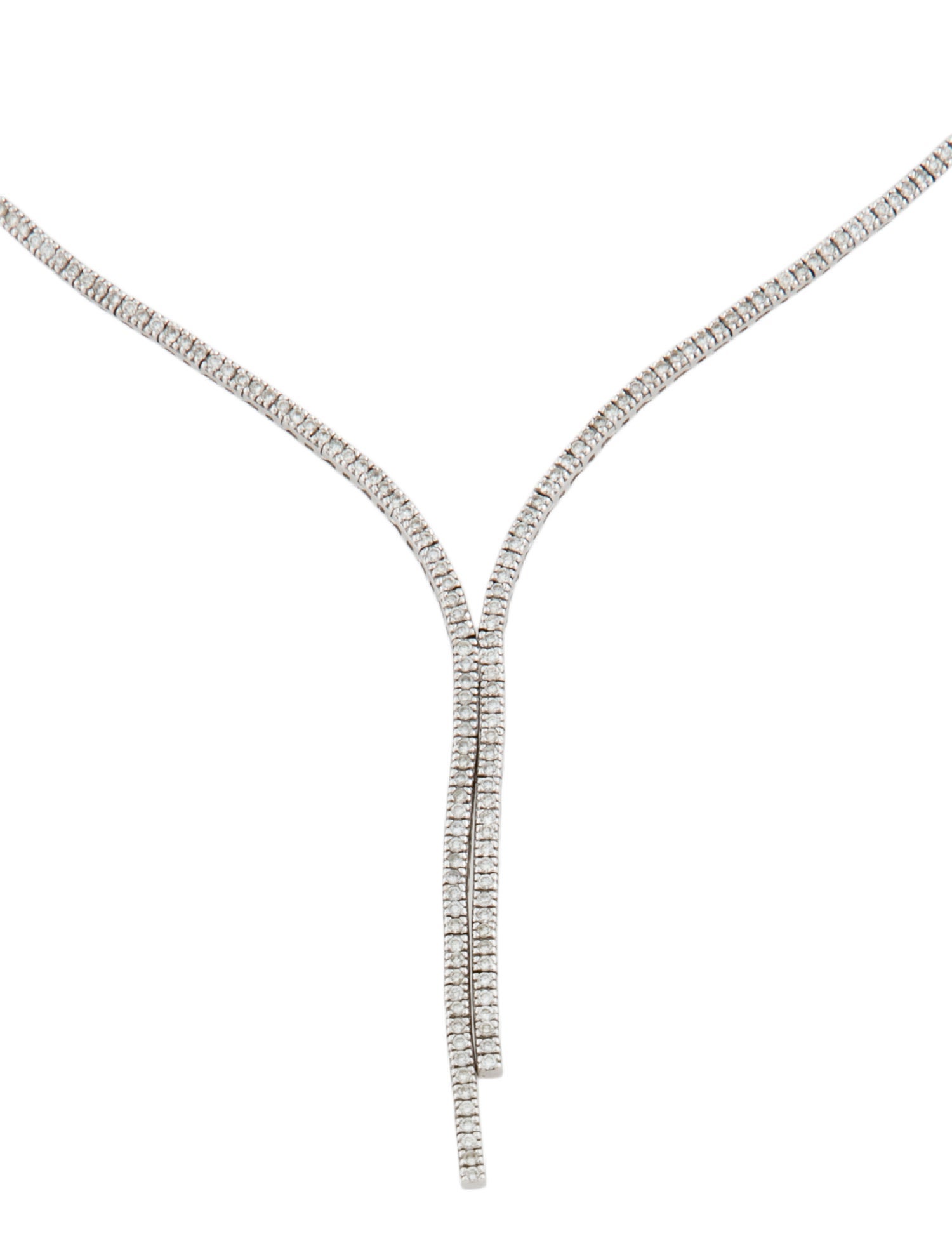 Necklace 18K 1.14ctw Diamond Lariat