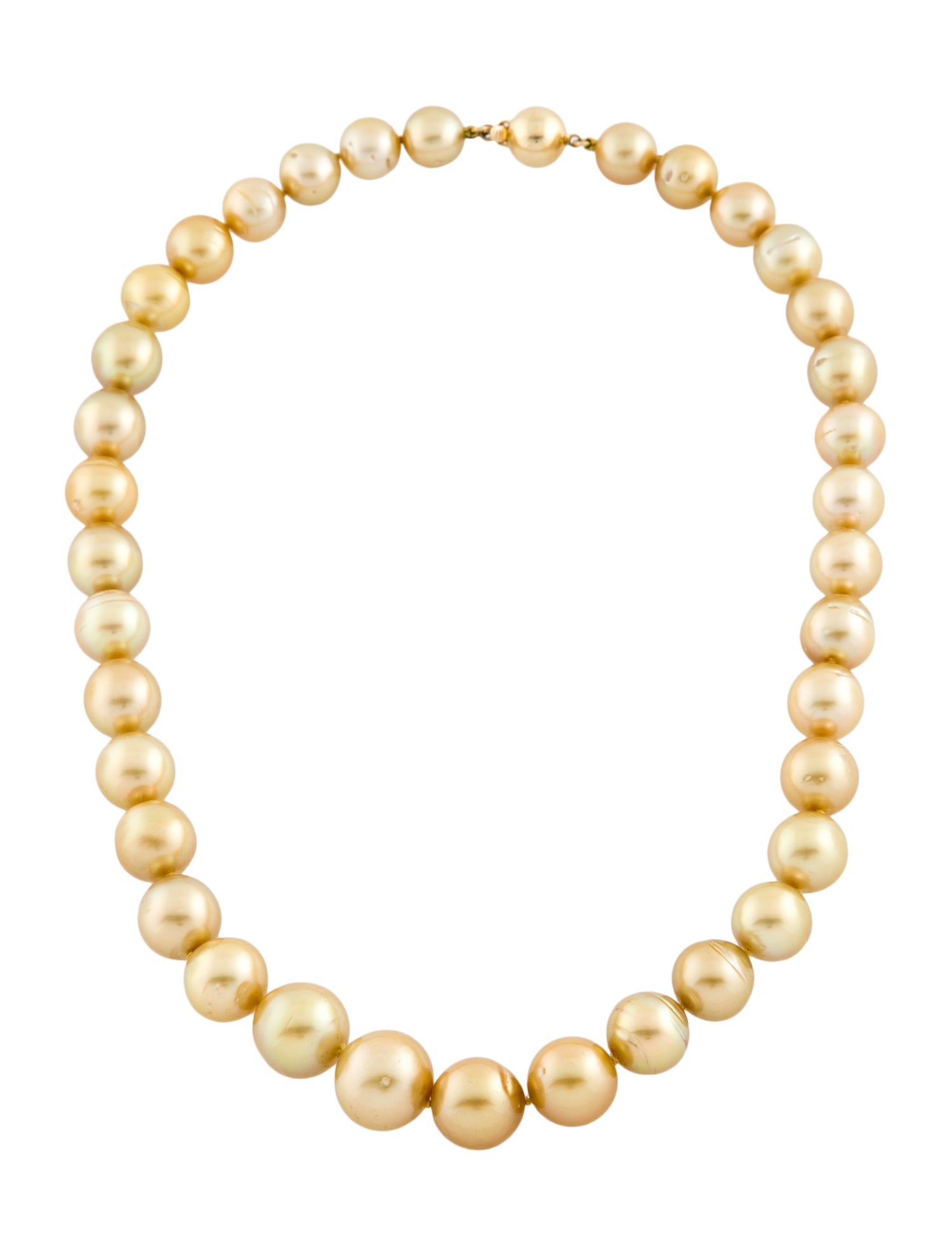 Necklace 14K Pearl Graduated Bead Strand