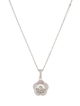 Necklace Diamond Flower Shaker Pendant Necklace