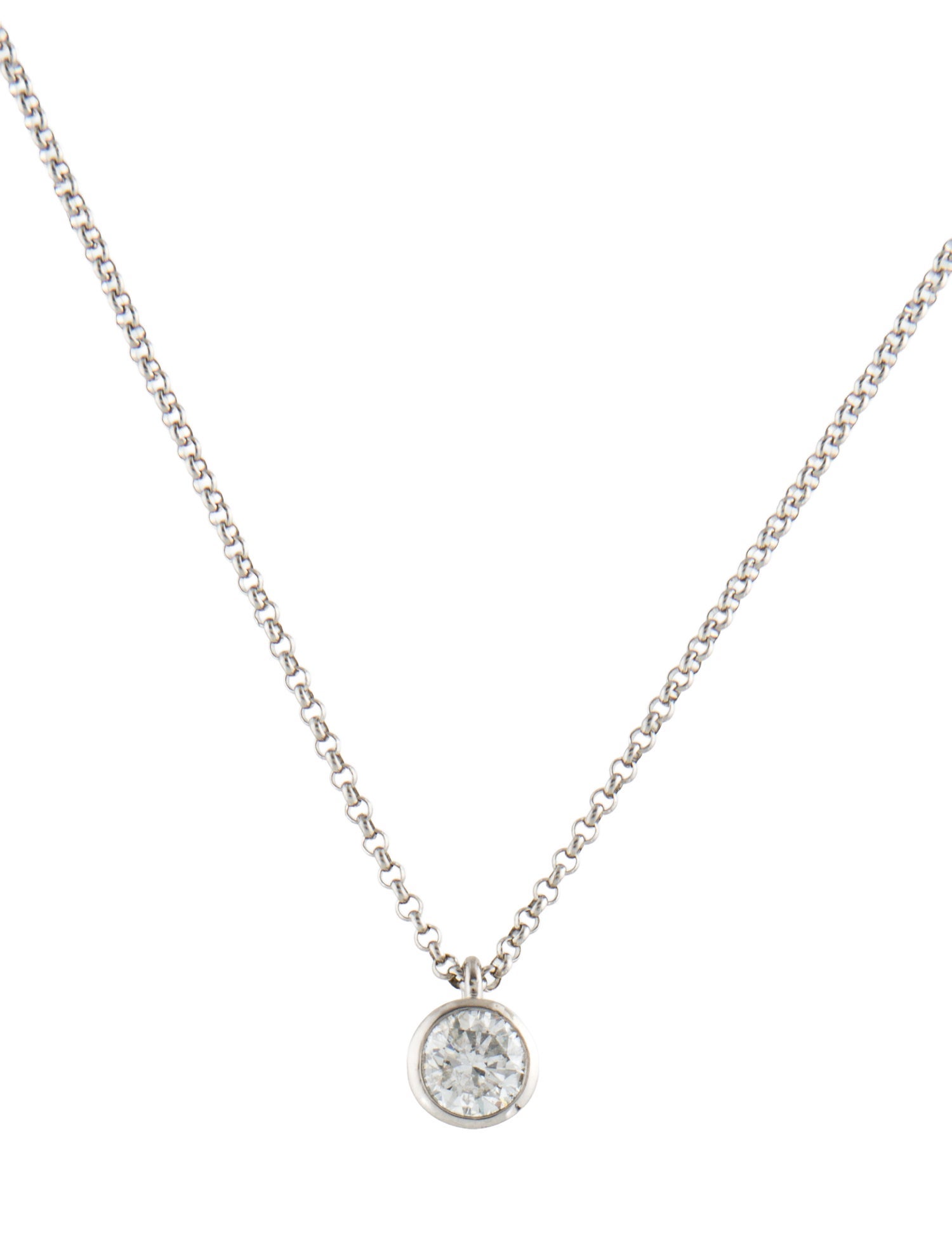 Necklace Platinum 1.01ct Pendant Necklace