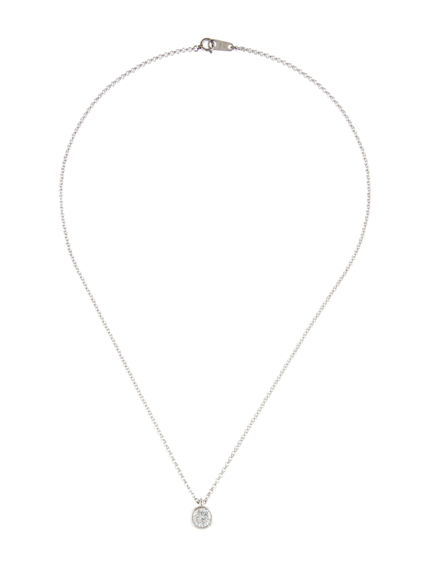 Necklace Platinum 1.01ct Pendant Necklace