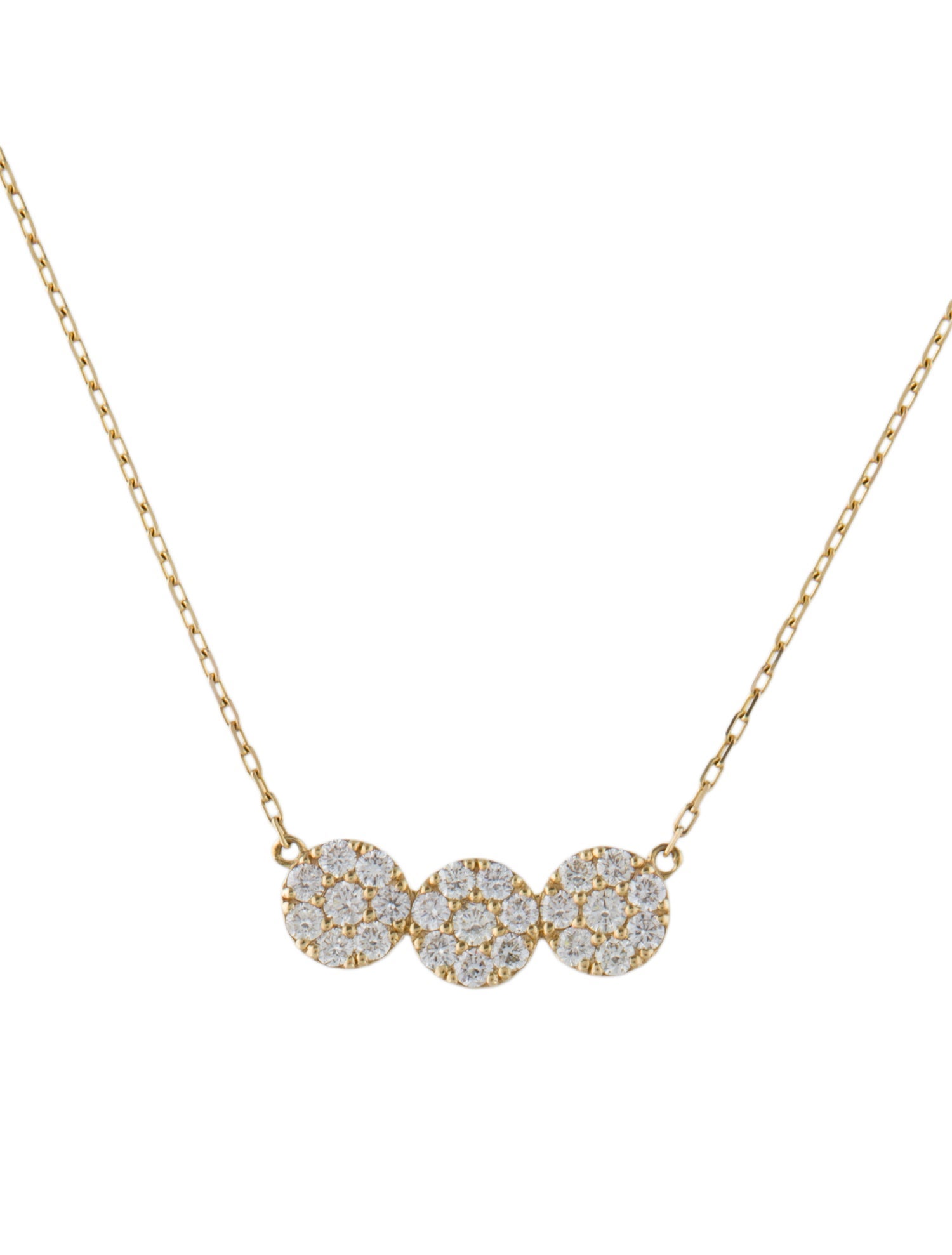 Necklace 14K 1.02ctw Diamond Pendant Necklace