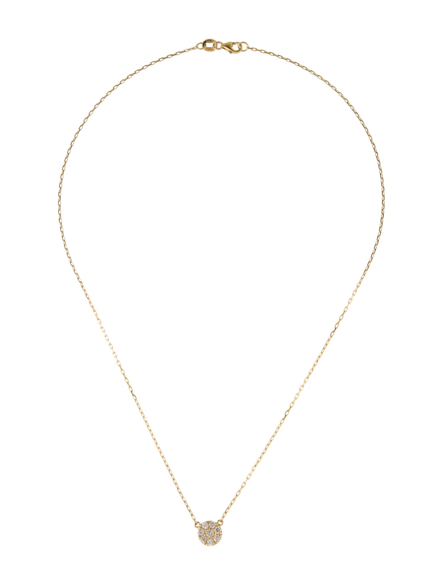 Necklace 14K Diamond Pendant Necklace