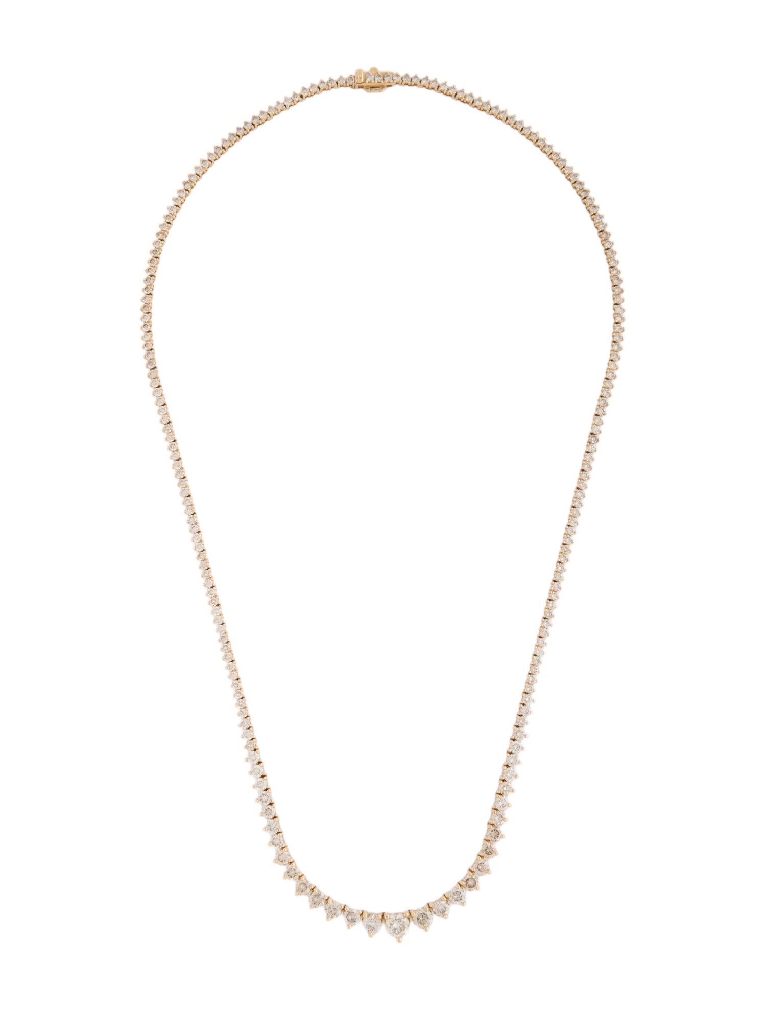 Necklace 14K 9.60ctw. Diamond Tennis Necklace