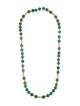 Necklace 14K Aventurine Quartz Bead Strand