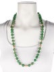 Necklace 14K Aventurine Quartz Bead Strand