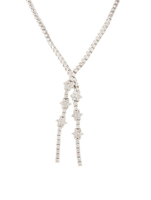 Necklace 18K 8.00ctw Diamond Lavalier Necklace