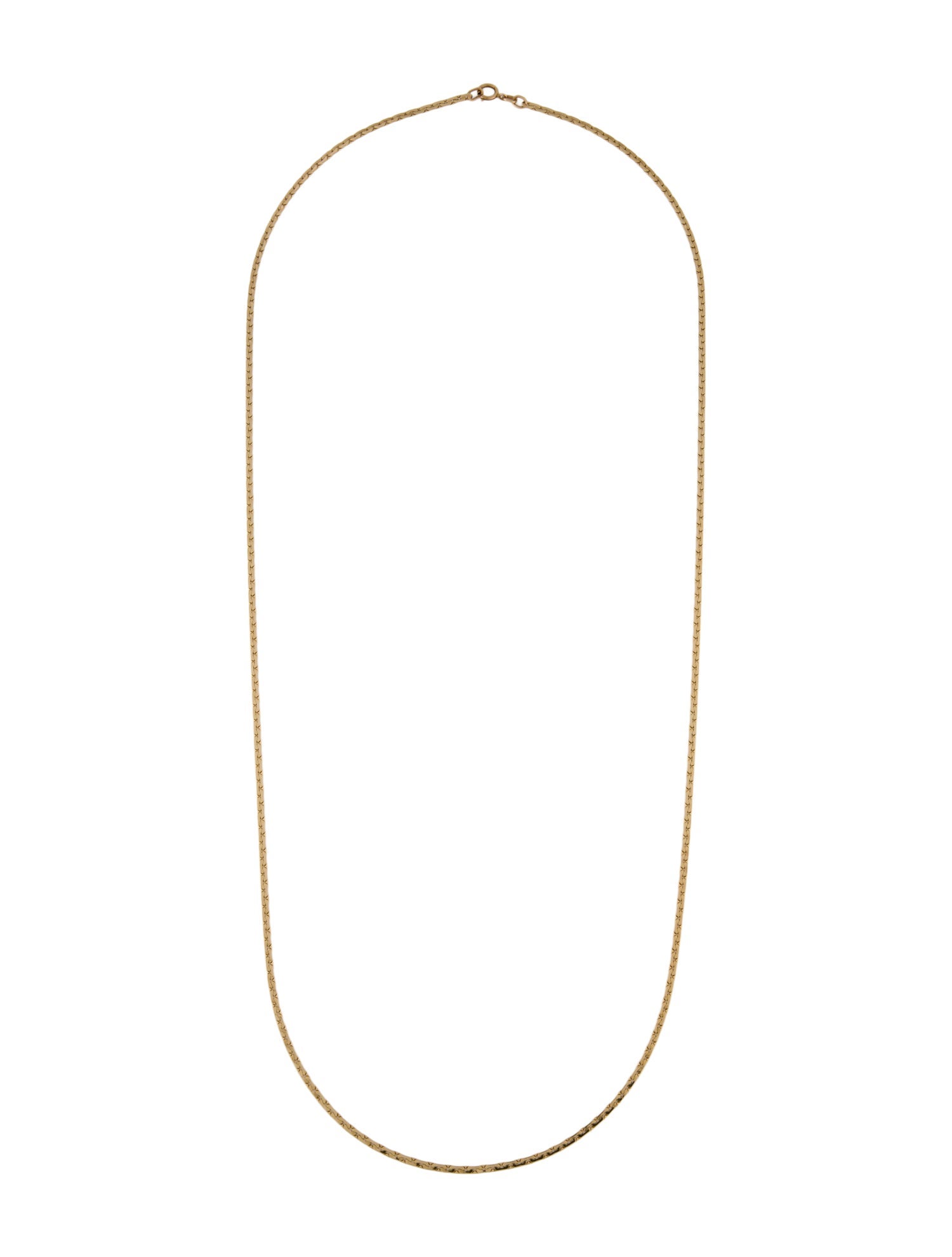 Necklace 14K Flat Chain Necklace