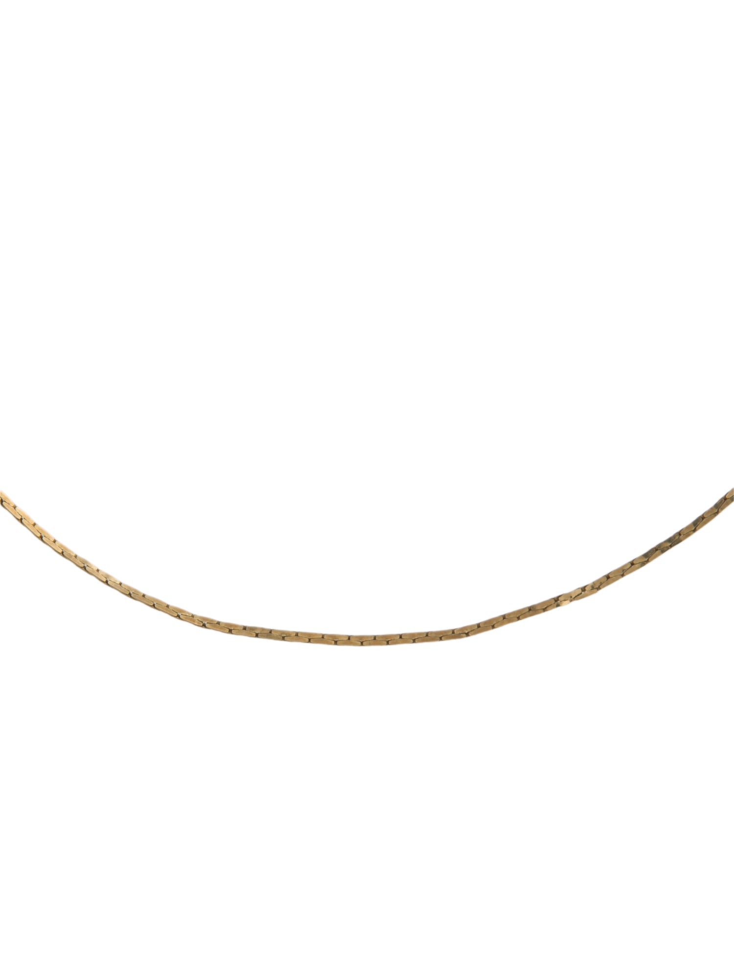 Necklace 14K Serpentine Chain Necklace