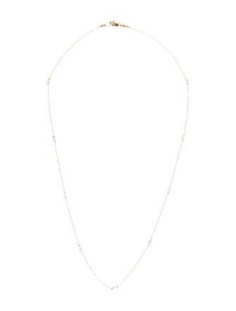 Necklace 14K Diamond Station Necklace