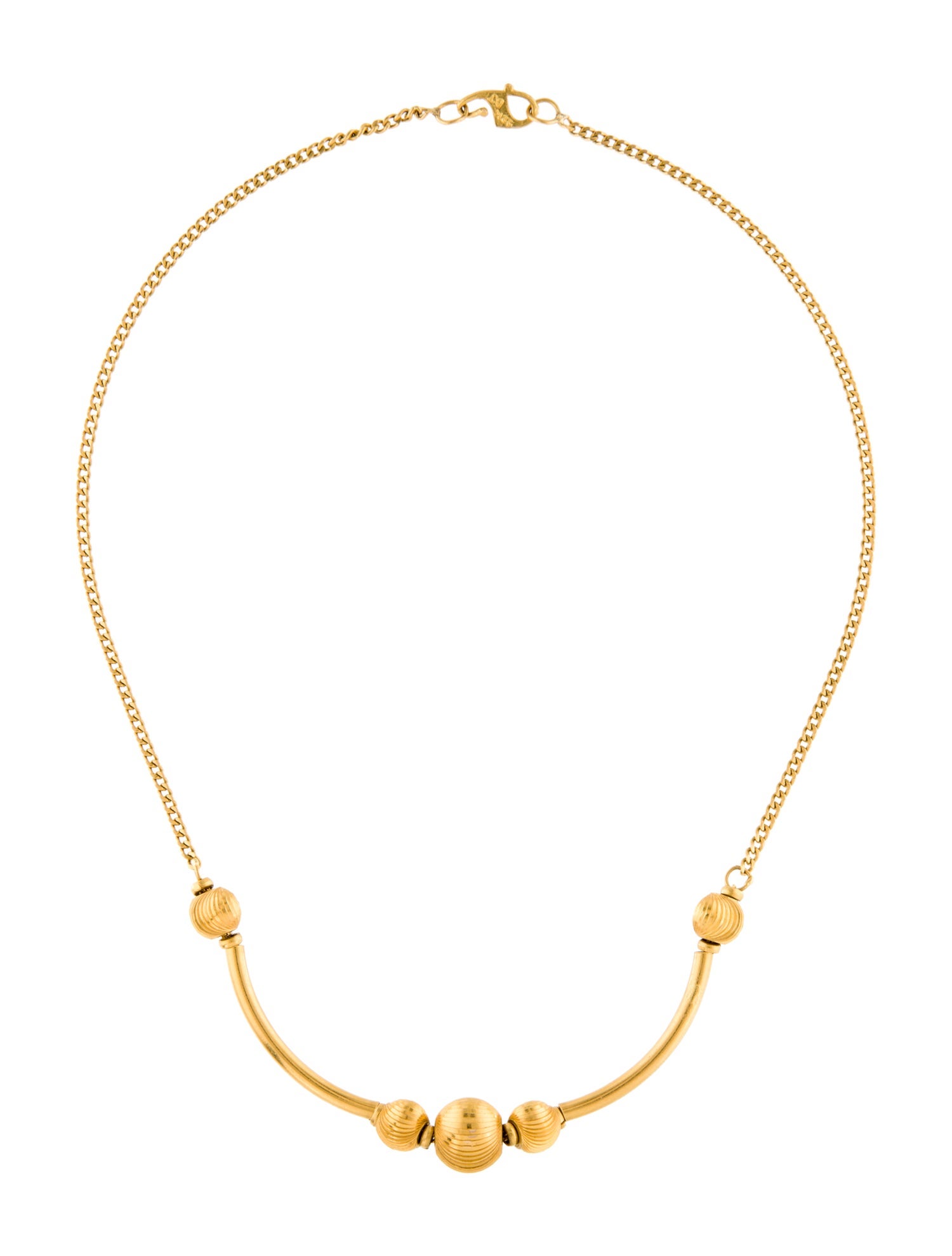 Necklace 22K Ball Collar Chain Necklace