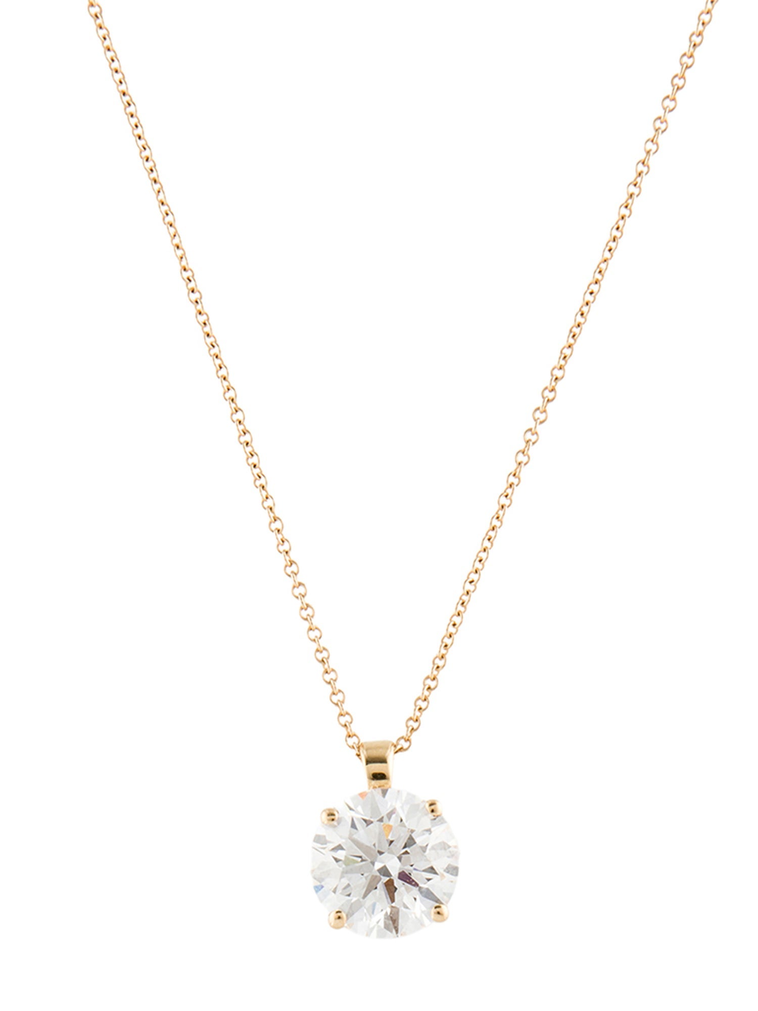 Necklace 14K 4.06ctw Lab-Grown Diamond Pendant Necklace