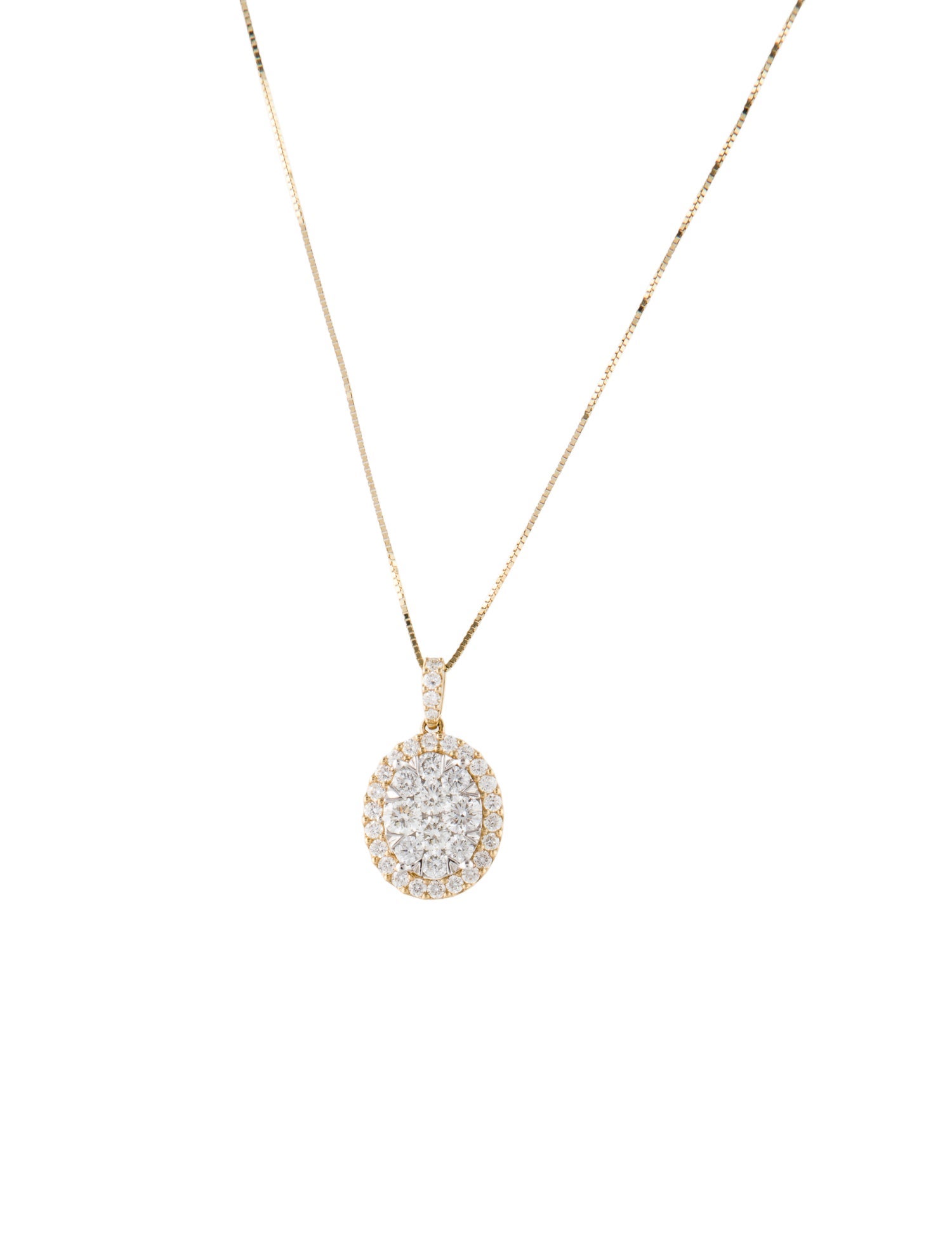 Necklace 14K Diamond Pendant Necklace