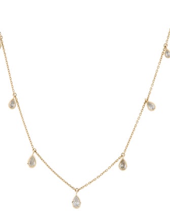 Necklace 14K Diamond Teardrop Necklace