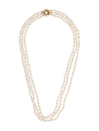 Necklace 14K Pearl Multi-Strand Necklace