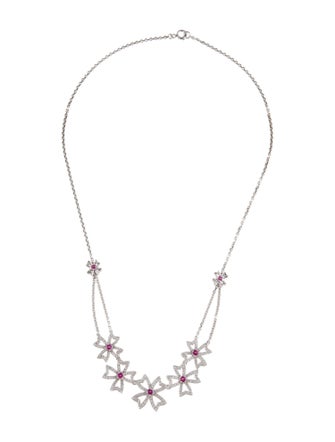 Necklace 18K Ruby & Diamond Collar Necklace