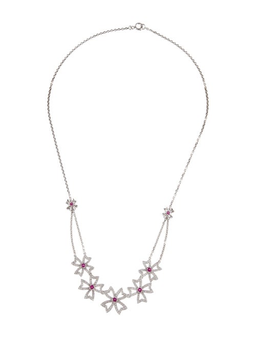 Necklace 18K Ruby & Diamond Collar Necklace