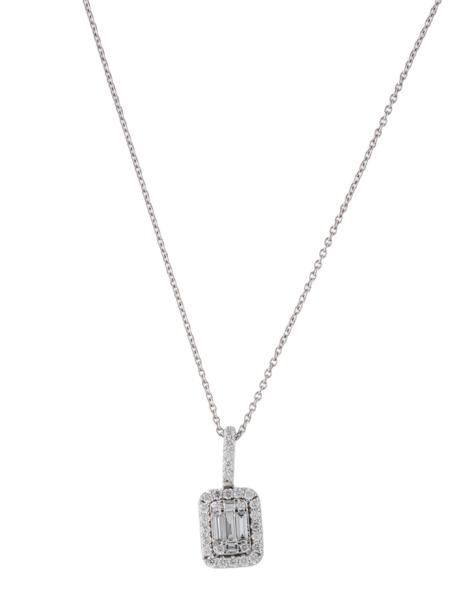 Necklace 14K Diamond Pavé Pendant Necklace